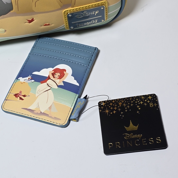 Loungefly Disney Little Mermaid Ariel Scene Mini Backpack & Card Holder NWT main image 11